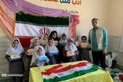 جشن نیمه شعبان و ایام دهه فجر با اعضای کتابخانه سیار کانون قم در روستای‌فردو
