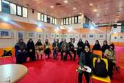 بازدید کارشناسان و مربیان  فرهنگی هنری کانون قم از دهمین دوسالانه ملی هنرهای تجسمی