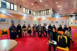 بازدید کارشناسان و مربیان  فرهنگی هنری کانون قم از دهمین دوسالانه ملی هنرهای تجسمی